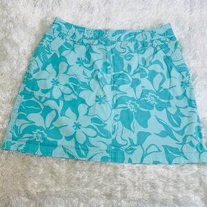 Josephine Chaus Green Floral Skort Golf Athleisure Sz 8